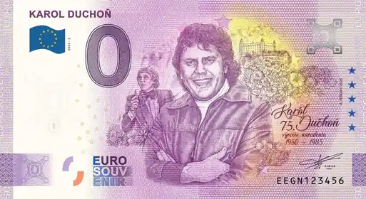 Billet 0€ KAROL DUCHON 75. výročie narodenía 1950-1985