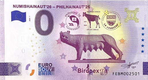 Billet 0€ NUMISHAINAUT'26 - PHILHAINAUT'26