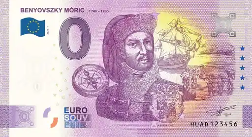 Billet 0€ BENYOVSZKY MÓRIC 1746-1786