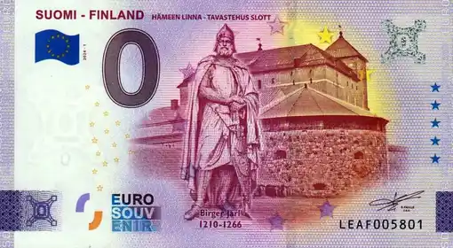 Billet 0€ SUOMI - FINLAND HÄMEEN LINNA - TAVASTEHUS SLOTT