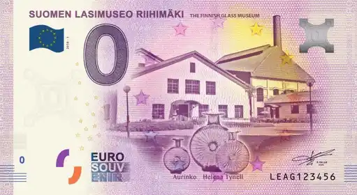 Billet 0€ SUOMEN LASIMUSEO RIIHIMÄKI THE FINNISH GLASS MUSEUM