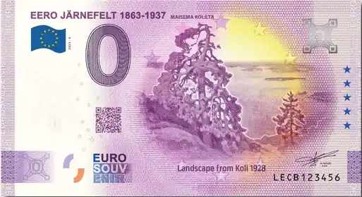 Billet 0€ EERO JÄRNEFELT 1863-1937 MAISEMA KOLILTA