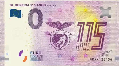 Billet 0€ SL BENFICA 115 ANOS 1904-2019