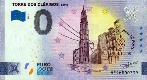 Billet 0€ TORRE DOS CLÉRIGOS PORTO