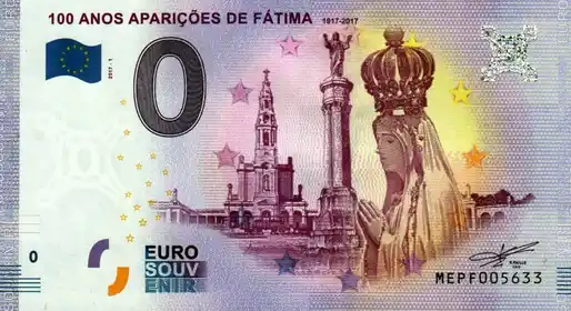 Billet 0€ 100 ANOS APARIÇÕES DE FÁTIMA 1917-2017