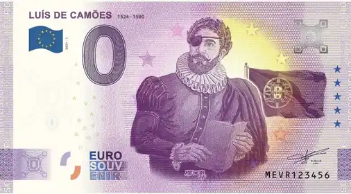Billet 0€ LUÍS DE CAMÕES 1524-1580