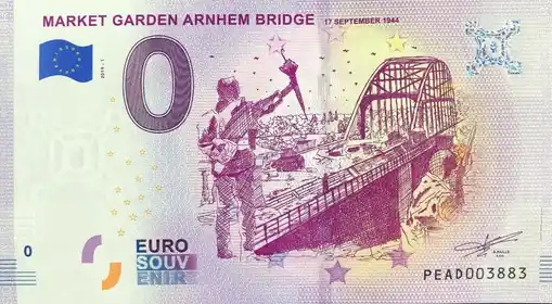 Billet 0€ MARKET GARDEN ARNHEM BRIDGE 17 SEPTEMBER 1944