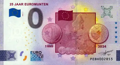 Billet 0€ 25 JAAR EUROMUNTEN 1999 - 2024