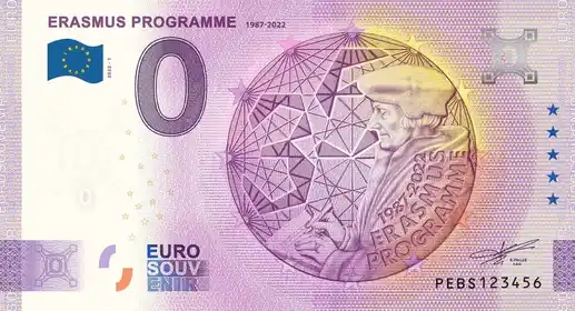Billet 0€ ERASMUS PROGRAMME 1987-2022