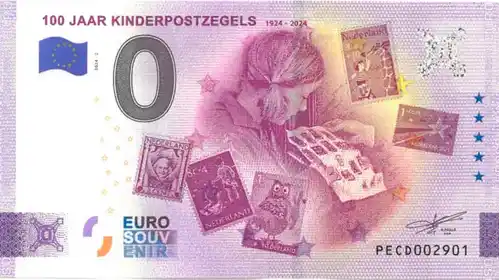 Billet 0€ 100 JAAR KINDERPOSTZEGELS 1924-2024