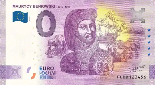 Billet 0€ MAURYCY BENIOWSKI 1746-1786