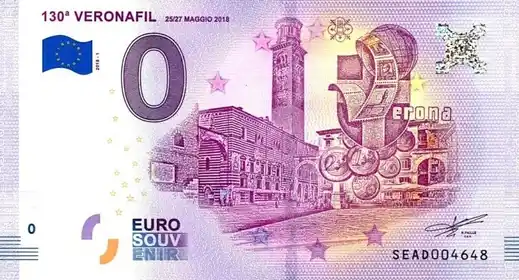 Billet 0€ 130a VERONAFIL 2527 MAGGIO 2018