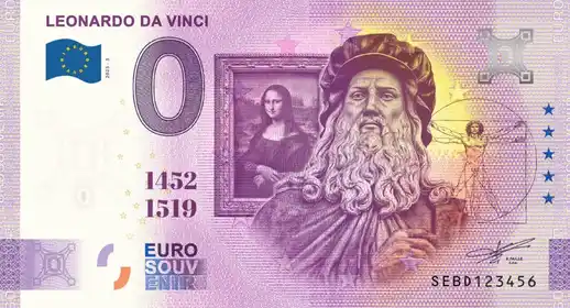 Billet 0€ LEONARDO DA VINCI 1452 1519