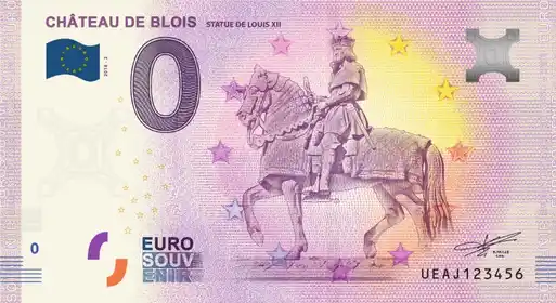 Billet 0€ CHÂTEAU DE BLOIS STATUE DE LOUIS XII