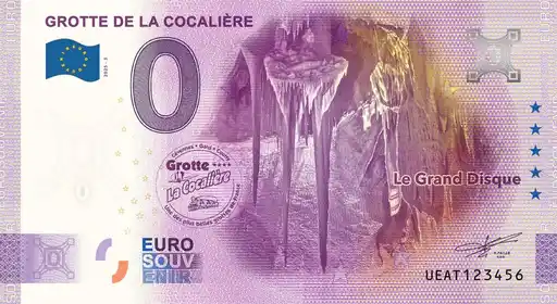 Billet 0€ GROTTE DE LA COCALIÈRE Le Grand Disque