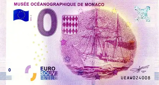 Billet 0€ MUSÉE OCÉANOGRAPHIQUE DE MONACO NAVIRE SECONDE PRINCESSE ALICE
