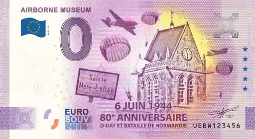 Billet 0€ AIRBORNE MUSEUM 6 JUIN 1944 80e ANNIVERSAIRE D-DAY ET BATAILLE DE NORMANDIE