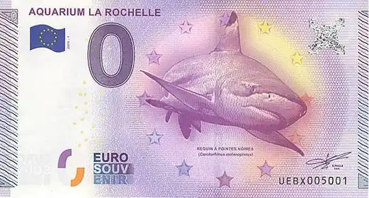Billet 0€ AQUARIUM LA ROCHELLE REQUIN À POINTES NOIRES