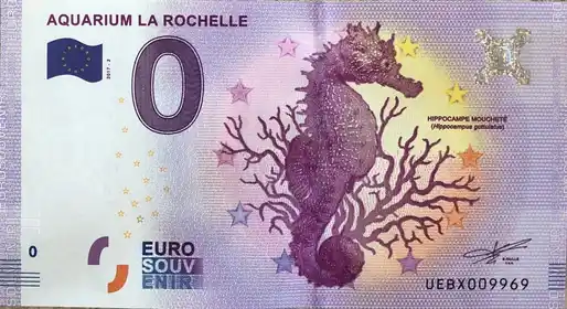 Billet 0€ AQUARIUM LA ROCHELLE HIPPOCAMPE MOUCHETE