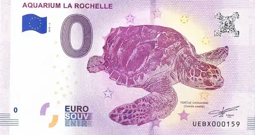 Billet 0€ AQUARIUM LA ROCHELLE TORTUE CAOUANNE