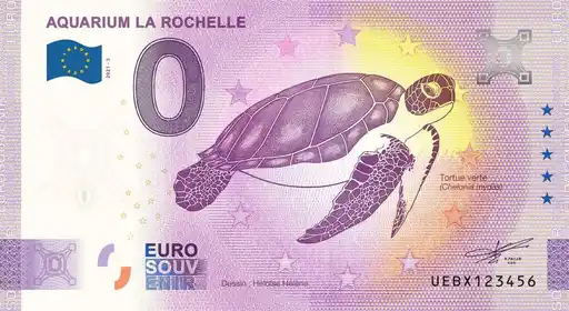 Billet 0€ AQUARIUM LA ROCHELLE TORTUE VERTE