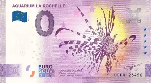 Billet 0€ AQUARIUM LA ROCHELLE RASCASSE VOLANTE