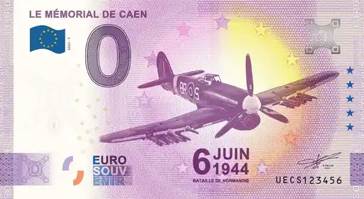 Billet 0€ LE MÉMORIAL DE CAEN 6 JUIN 1944 BATAILLE DE NORMANDIE