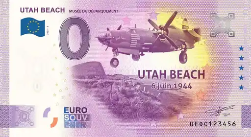 Billet 0€ UTAH BEACH MUSÉE DU DEBARQUEMENT UTAH BEACH 6 juin 1944