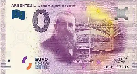 Billet 0€ ARGENTEUIL - LA SEINE ET LES IMPRÉSSIONNISTES Claude MONET