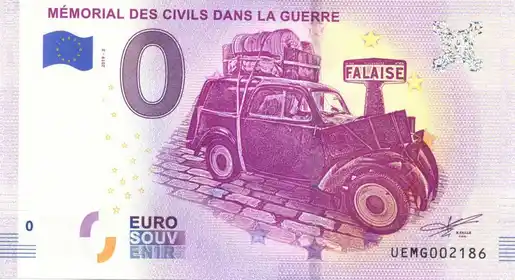Billet 0€ MÉMORIAL DES CIVILS DANS LA GUERRE FALAISE