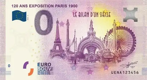 Billet 0€ 120 ANS EXPOSITION PARIS 1900 LE BILAN D'UN SIÈCLE