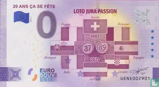 Billet 0€ 20 ANS CA SE FÊTE LOTO JURA PASSION