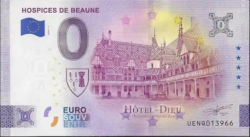 Billet 0€ HOSPICES DE BEAUNE HÔTEL- DIEU DES HAUSPICES CIVILS DE BEAUNE