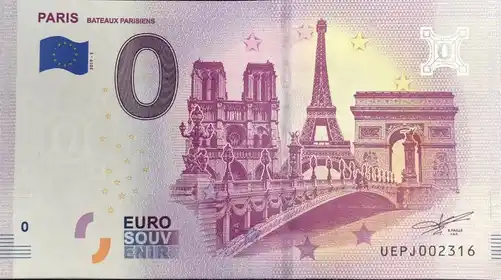 Billet 0€ PARIS BATEAUX PARISIENS