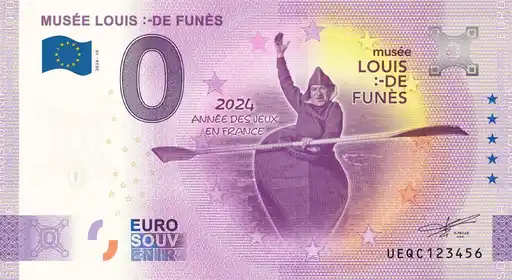 Billet 0€ MUSÉE LOUIS :-DE FUNÈS 2024 ANNÉE DES JEUX EN FRANCE