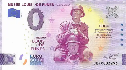 Billet 0€ MUSÉE LOUIS :-DE FUNÈS SAINT-RAPHAËL 80e anniversaire du Débarquement de Normandie et de Provence