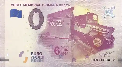 Billet 0€ MUSÉE MÉMORIAL D'OMAHA BEACH D DAY 6 JUIN 1944