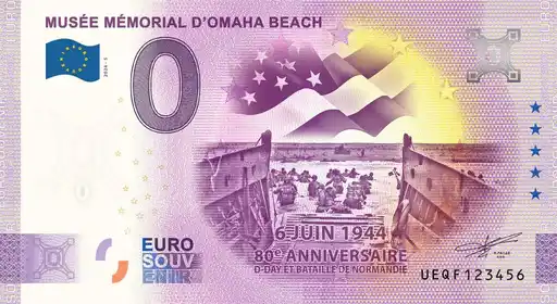 Billet 0€ MUSÉE MÉMORIAL D'OMAHA BEACH 6 JUIN 1944 80e ANNIVERSAIRE D-DAY ET BATAILLE DE NORMANDIE
