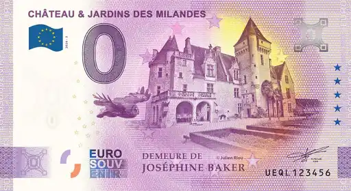 Billet 0€ CHÂTEAU & JARDINS DES MILANDES DEMEURE DE JOSEPHINE BAKER