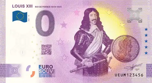 Billet 0€ LOUIS XIII ROI DE FRANCE 1610-1643
