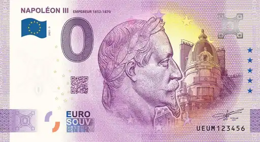 Billet 0€ NAPOLEON III EMPEREUR 1852-1870