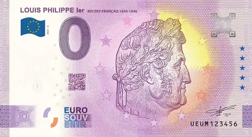 Billet 0€ LOUIS-PHILIPPE Ier ROI DES FRANCAIS 1830-1848