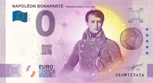 Billet 0€ NAPOLEON BONAPARTE PREMIER CONSUL 1799-1804
