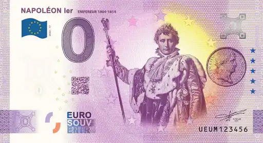 Billet 0€ NAPOLEON 1er EMPEREUR 1804 A 1814