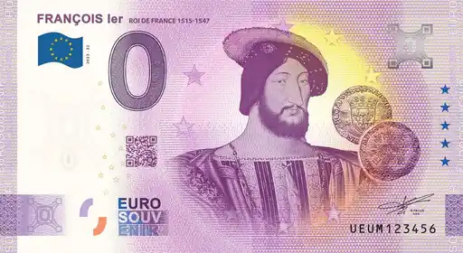 Billet 0€ FRANCOIS 1er ROI DE FRANCE 1515-1547