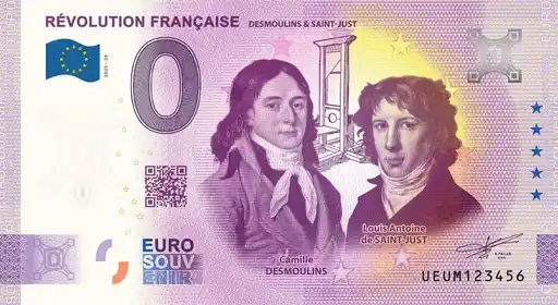 Billet 0€ RÉVOLUTION FRANCAISE DESMOULINS & SAINT-JUST