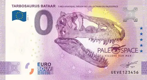 Billet 0€ TARBOSAURUS BATAART-REX ASIATIQUE