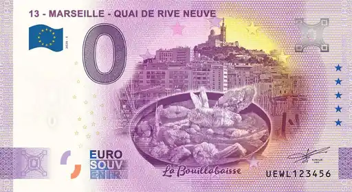 Billet 0€ 13 - MARSEILLE - QUAI DE RIVE NEUVE La Bouillabaisse
