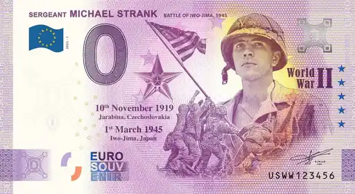 Billet 0€ SERGEANT MICHAEL STRANG BATTLE OF IWO JIMA
