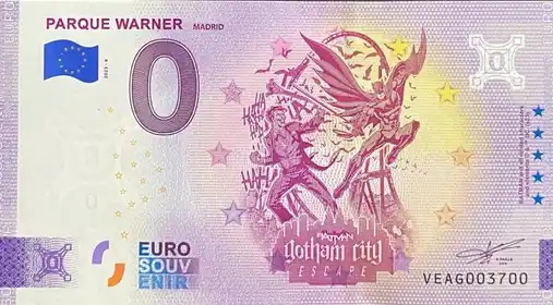 Billet 0€ PARQUE WARNER MADRID